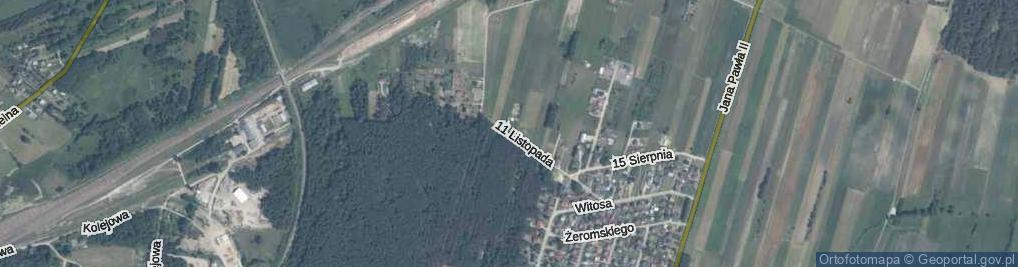 Zdjęcie satelitarne 11 Listopada ul.